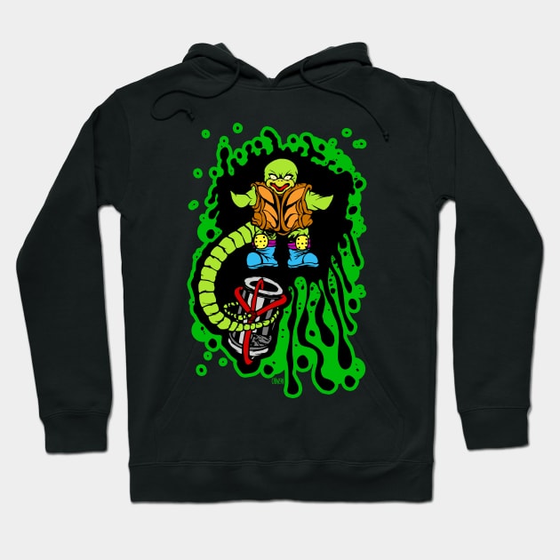 Angry Snapping Turtle Ooze Man Hoodie by peteoliveriart